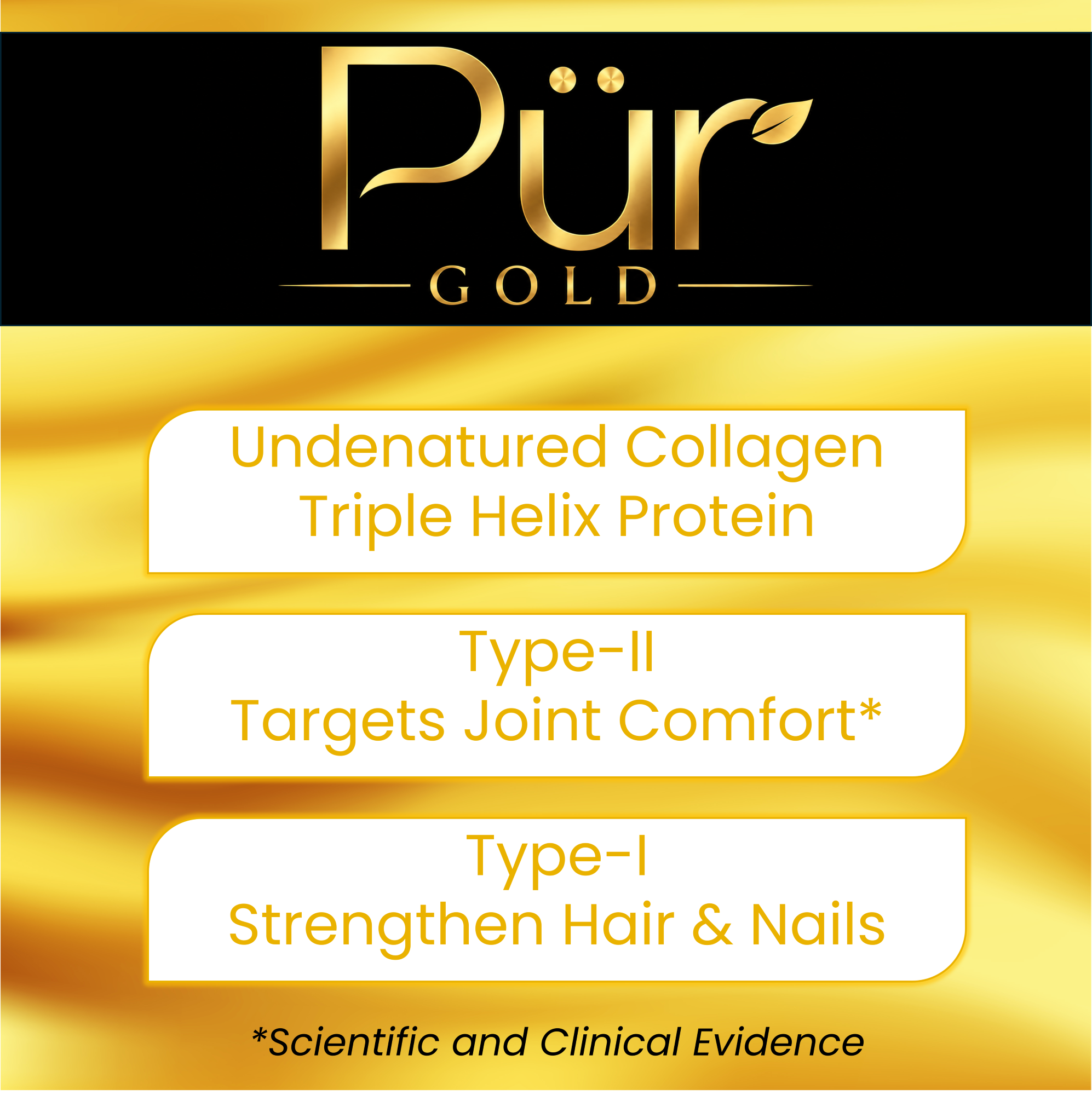 90 capsules PürGold Undenatured Collagen (30 day supply)